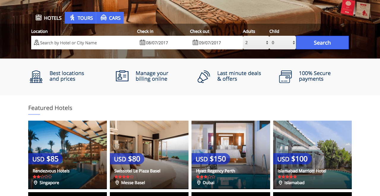 Tour travels cab booking management system